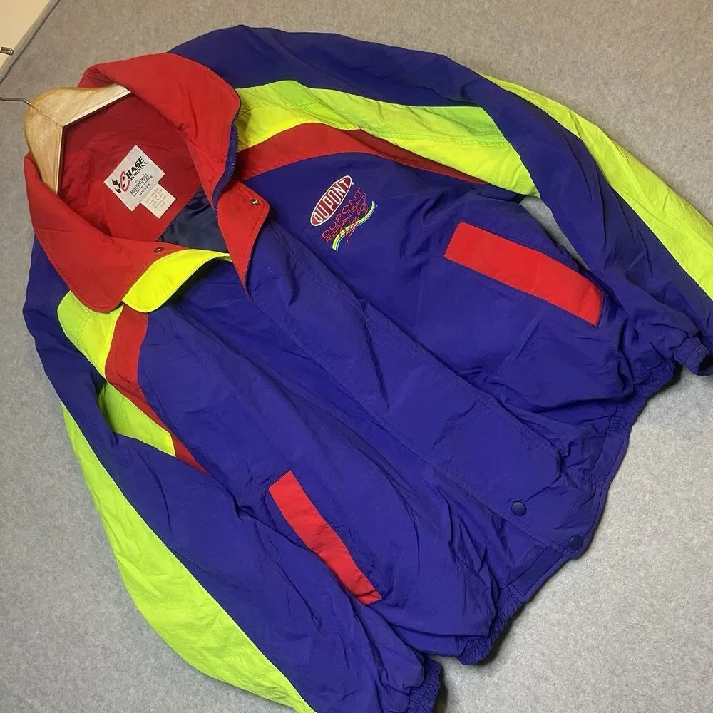 Vintage Jeff Gordon DuPont Refinish Racing NASCAR Jacket Large 90s Made In USA